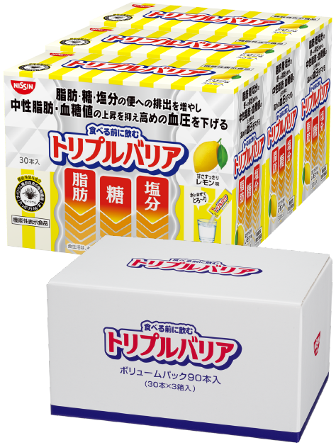 8377円 新色 日清食品 トリプルバリア レモン味 30本入 機能性表示食品
