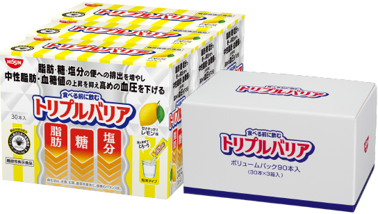 【定期】トリプルバリア 甘さすっきりレモン味 ボリュームパック 90本入